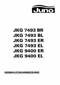 Bedienungsanleitung Juno JKG7493BL Kühl-gefrierkombination