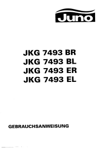 Bedienungsanleitung Juno JKG7493EL Kühl-gefrierkombination