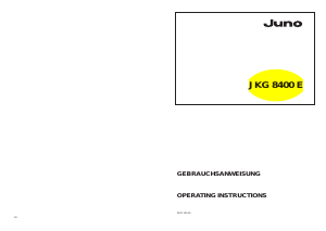 Handleiding Juno JKG8400E Koel-vries combinatie