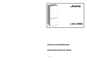 Bedienungsanleitung Juno JKG8496 Kühl-gefrierkombination