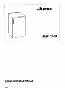 Bedienungsanleitung Juno JGF1401 Gefrierschrank