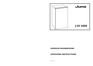 Manual Juno JGI1424 Freezer