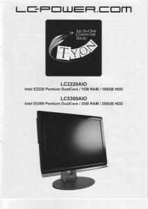 Bruksanvisning LC-Power LC5300AIO Tyon Stationär dator