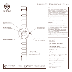 Handleiding Holzkern Halo Horloge