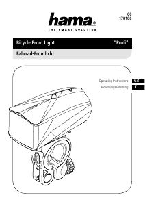 Manual Hama 178106 Profi Bicycle Light