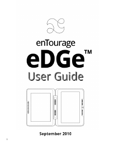 Manual enTourage Edge E-Reader