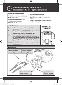 Bedienungsanleitung Fuxon F 40 DRL Fahrradlampe