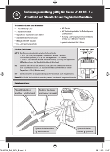 Bedienungsanleitung Fuxon F 40 DRL E Fahrradlampe
