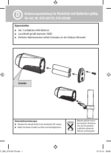 Manual Fuxon Magma (back) Bicycle Light