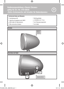 Handleiding Fuxon Retro (LED) Fietslamp