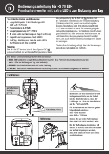 Manual Fuxon S 70 EB Bicycle Light