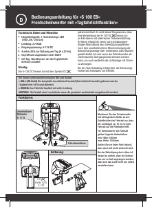 Bedienungsanleitung Fuxon S 100 EB Fahrradlampe