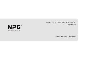 Manual de uso NPG NL-1910SHB Televisor de LED