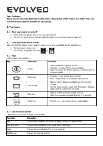 Manual EVOLVEO Strongphone Q4 Mobile Phone
