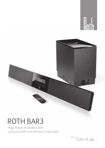 Manual Roth BAR3 Speaker