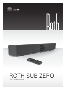 Manual Roth Sub Zero Speaker