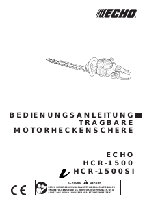 Bedienungsanleitung Echo HCR-1500SI Heckenschere