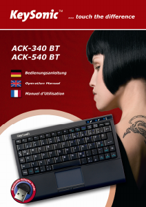 Handleiding KeySonic ACK-540 BT Toetsenbord