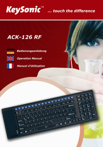 Mode d’emploi KeySonic ACK-126 RF Clavier