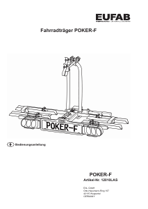 Bedienungsanleitung EUFAB Poker-F Fahrradträger