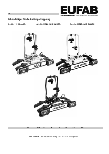 Manual de uso EUFAB Jake Black Porta bicicleta