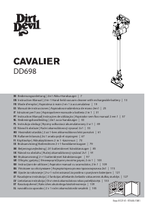 Kullanım kılavuzu Dirt Devil DD698 Cavalier Elektrikli süpürge