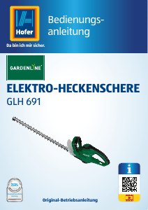 Bedienungsanleitung Gardenline GLH 691 Heckenschere