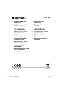 Manuale Einhell TE-CS 190 Sega circolare