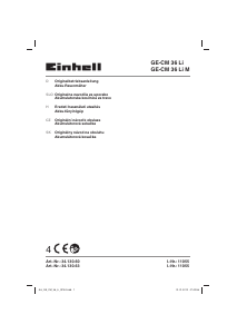 Bedienungsanleitung Einhell GE-CM 36 Li M Rasenmäher
