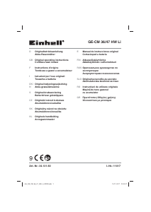 Manual de uso Einhell GE-CM 36/47 HW Li Cortacésped