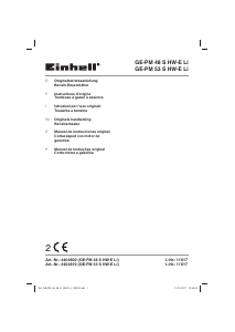 Manual de uso Einhell GE-PM 48 S HW-E Li Cortacésped