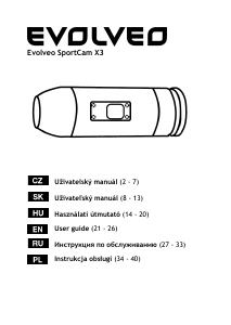 Manuál EVOLVEO SportCam X3 Akční kamera