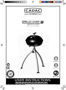 Handleiding Cadac Grillo Chef 2 5650 Barbecue