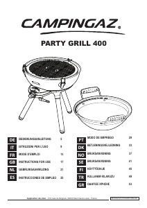 Kullanım kılavuzu Campingaz Party Grill 400 Mangal