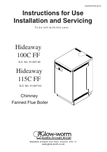 Handleiding Glow-worm Hideaway 100C FF Geiser