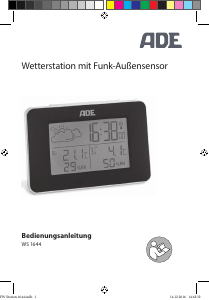 Bedienungsanleitung ADE WS 1644 Wetterstation