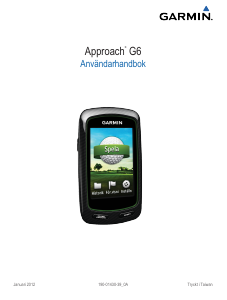 Bruksanvisning Garmin Approach G6 Golf GPS