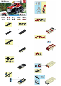Manual Sluban set M38-B0663B Car Club Offroad red