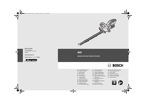Návod Bosch AHS 48-20 LI Plotové nožnice