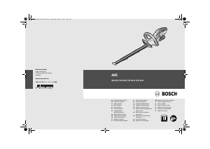 Manual de uso Bosch AHS 53-20 LI Tijeras cortasetos