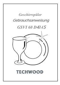 Bedienungsanleitung Techwood GSVI 60 D4145 Geschirrspüler