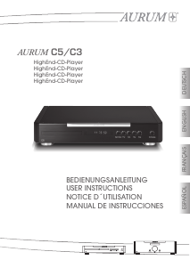 Manual AURUM C5 CD Player