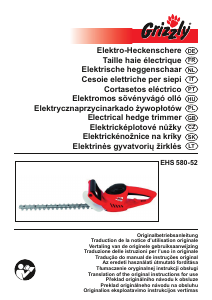 Handleiding Grizzly EHS 580-52 Heggenschaar