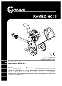 Bedienungsanleitung Lumag RAMBO-HC15 Gartenhäcksler