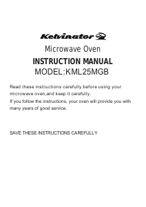 Manual Kelvinator KML25MGB Microwave