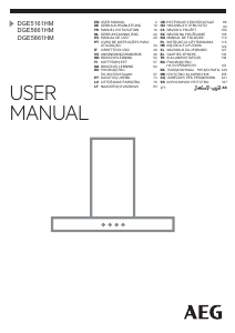 Manuál AEG DGE5861HM Odsavač par