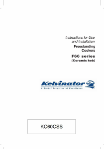 Handleiding Kelvinator KC60CSS Fornuis