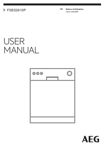 Mode d’emploi AEG FSE52610P Lave-vaisselle