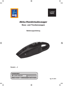 Bedienungsanleitung EasyHome VC 2015 Handstaubsauger