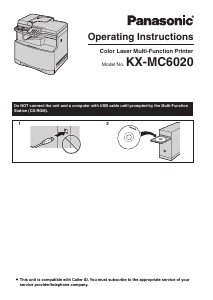 Handleiding Panasonic KX-MC6020 Multifunctional printer